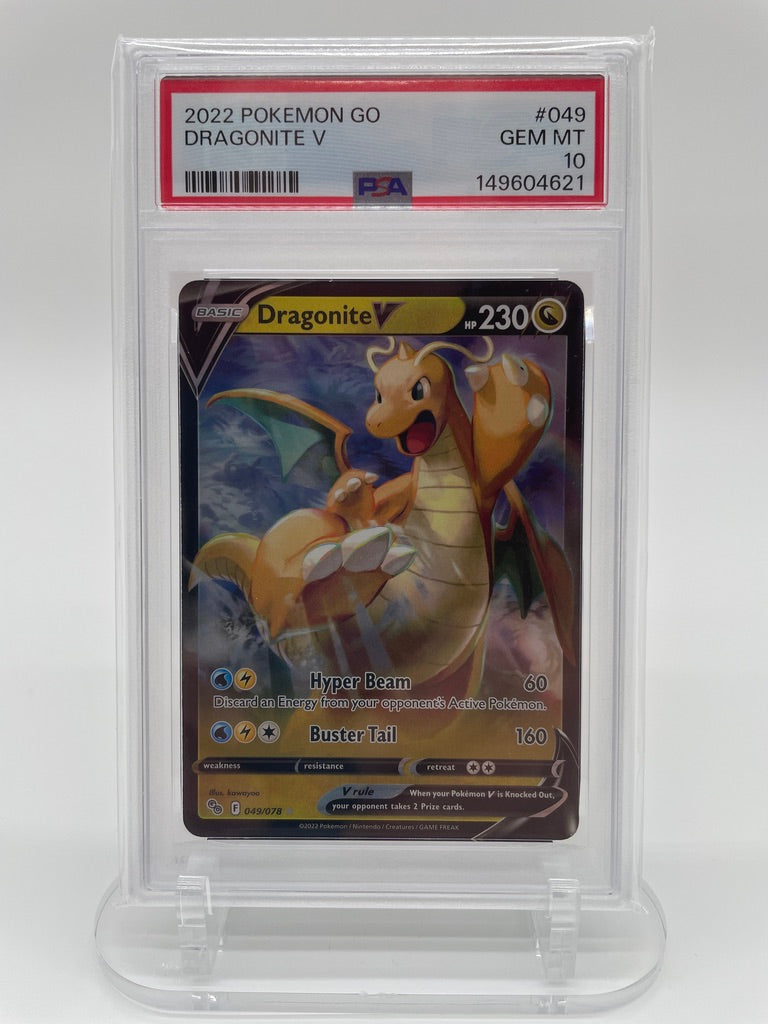 2022 Pokemon Go Dragonite V Ultra Rare #049 PSA 10