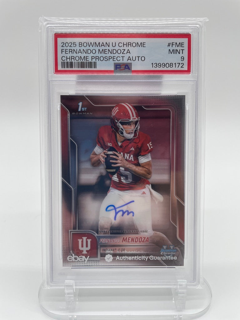 Topps 2025 Bowman U Chrome Mendoza 1st Bowman RC Auto #BCA-FME PSA 9