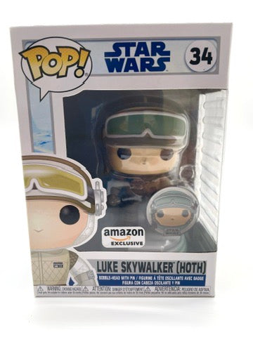 Funco POP Star Wars Luke Skywalker (Hoth) #34 Amazon Exclusive
