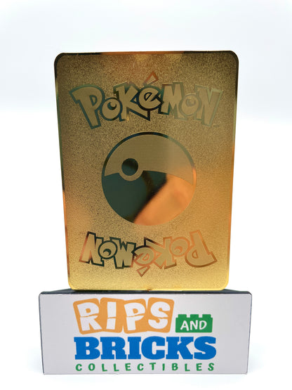 Mewtwo ex 30th Anniversary Pokémon Metal Gold Card Art/Display/Collectible