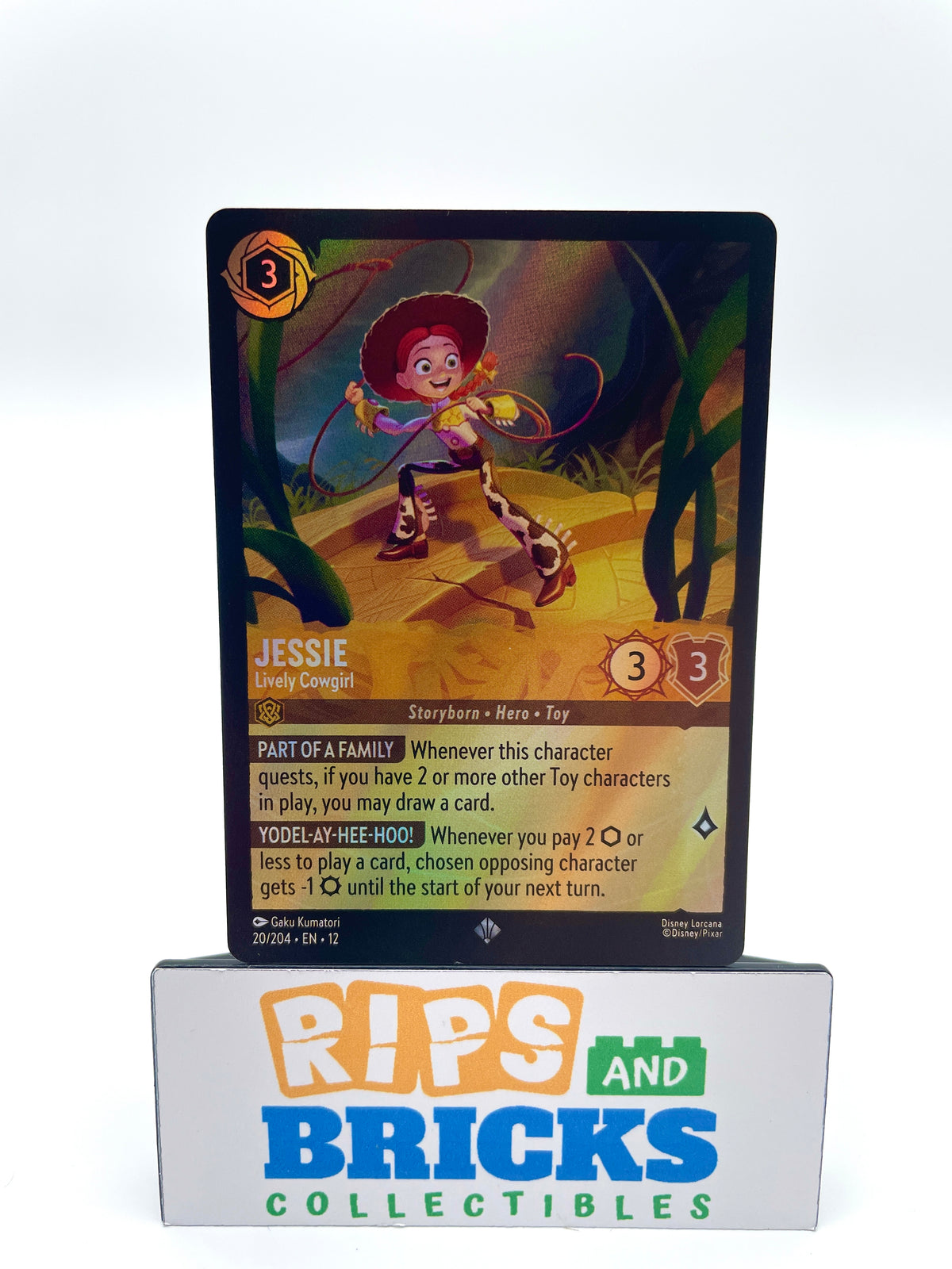 Lorcana - Jessie Lively Cowgirl - Super Rare - Wilds Unknown #20/204 Cold Foil