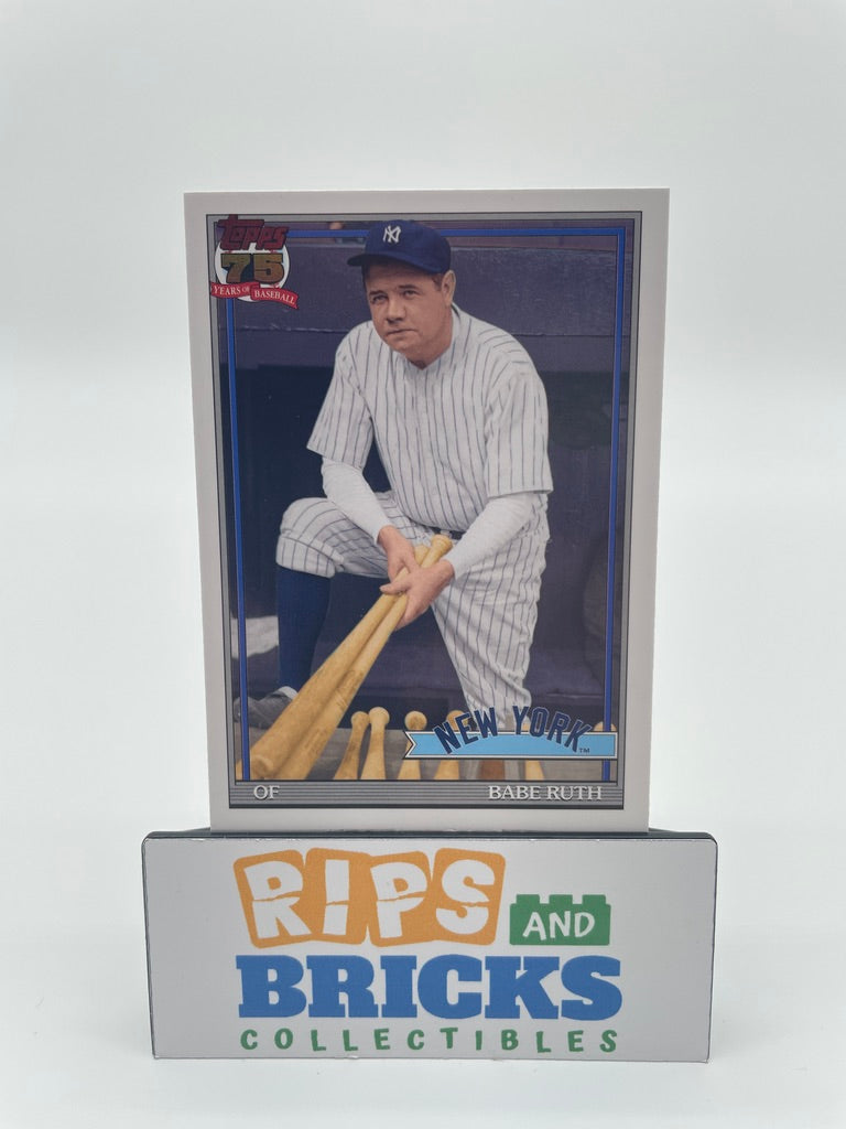2026 Topps 75 Years of Baseball Babe Ruth "OF" New York Yankees #91B2-50