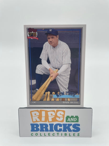 2026 Topps 75 Years of Baseball Babe Ruth "OF" New York Yankees #91B2-50