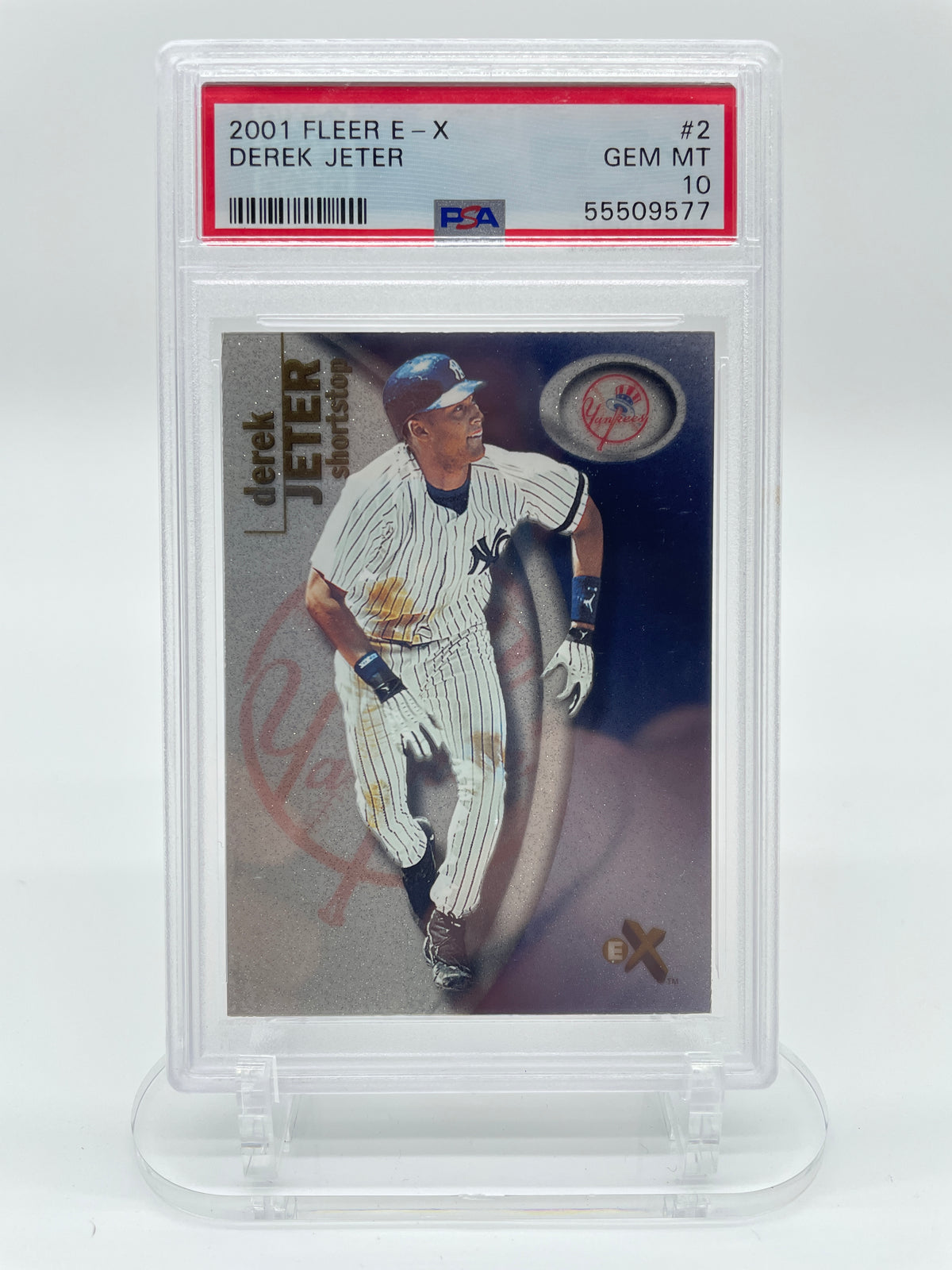 Derek Jeter 2001 Fleer E-X New York Yankees #2 PSA 10