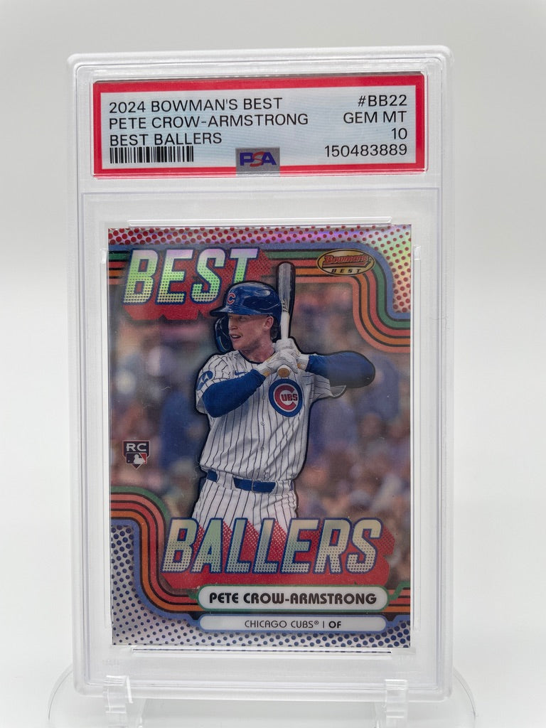 2024 Bowman's Best Ballers Pete Crow-Armstrong RC #BB22 PSA 10