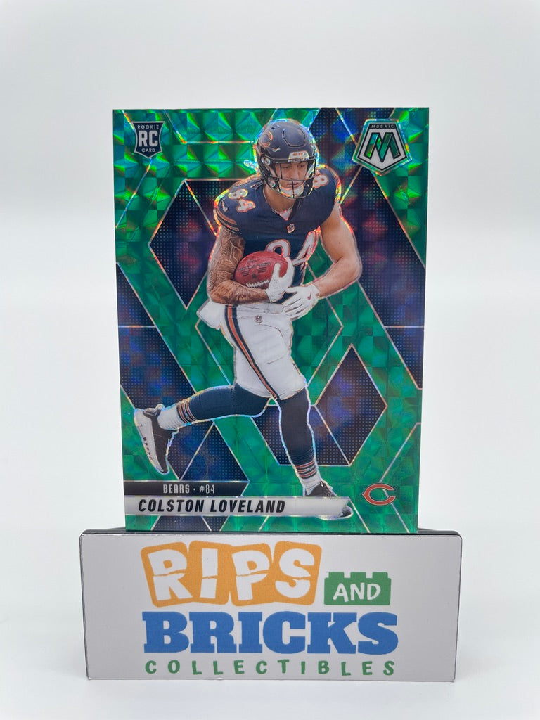 2025 Panini Mosiac Prizm Green Colston Loveland RC #304 Chicago Bears