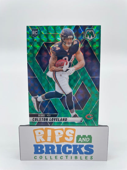 2025 Panini Mosiac Prizm Green Colston Loveland RC #304 Chicago Bears