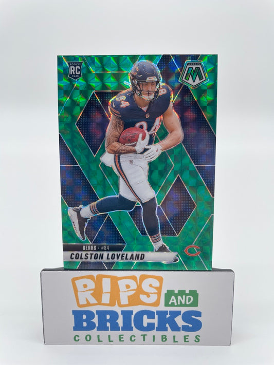 2025 Panini Mosiac Prizm Green Colston Loveland RC #304 Chicago Bears